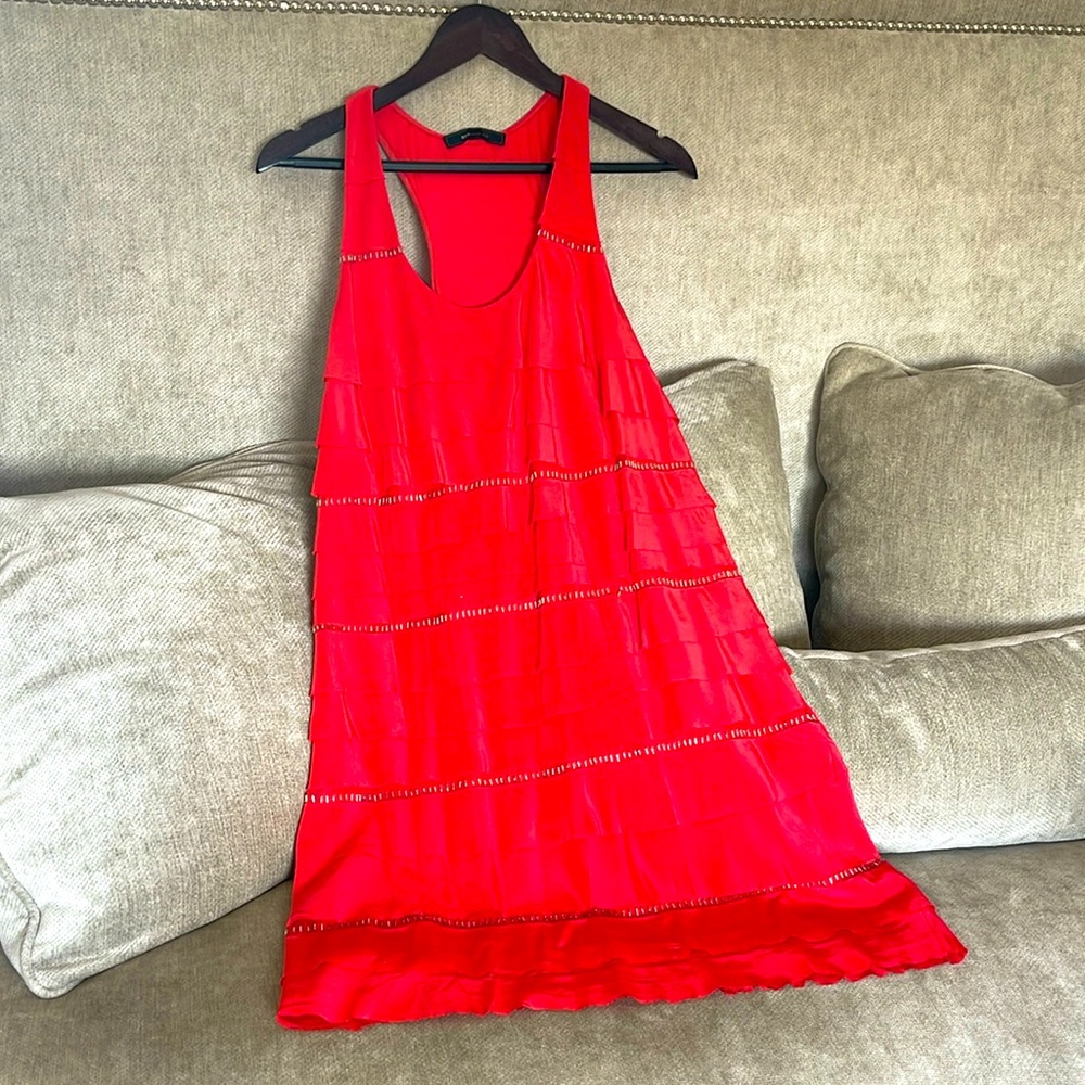 BCBG - tiered and beaded dress